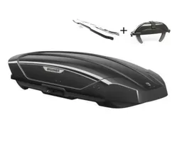 Бокс на крышу Broomer Venture L, 430 л, 187х89х40, черный глянец, крабы + усилитель, арт:BR.01.129.04