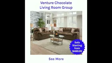 Venture Chocolate Living Room Group